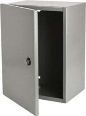 Cooper B-Line - Steel Standard Enclosure Hinge Flat Cover - NEMA 1, 12" Wide x 16" High x 8-5/8" Deep - Exact Tooling