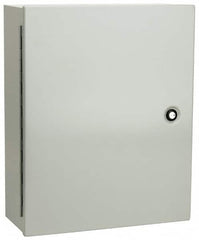 Cooper B-Line - Steel Standard Enclosure Hinge Flat Cover - NEMA 1, 16" Wide x 20" High x 6-5/8" Deep - Exact Tooling