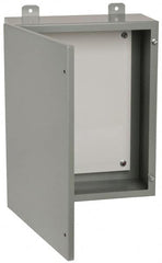 Cooper B-Line - Steel Standard Enclosure Hinge Flat Cover - NEMA 12, 13, 16" Wide x 20" High x 7" Deep, Dirt-tight & Dust-tight - Exact Tooling