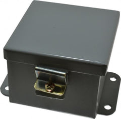 Cooper B-Line - Steel Standard Enclosure Hinge Flat Cover - NEMA 12, 13, 4" Wide x 4" High x 3" Deep, Dirt-tight & Dust-tight - Exact Tooling