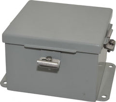 Cooper B-Line - Steel Standard Enclosure Hinge Flat Cover - NEMA 4, 12, 13, 6" Wide x 6" High x 4" Deep, Rainproof & Watertight - Exact Tooling