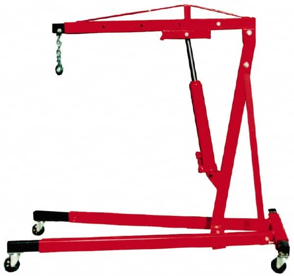 Value Collection - 4,000 Lb Load Capacity, Steel Shop Crane - 2.29', 3.18', 3.93', 4-3/4' Span - Exact Tooling