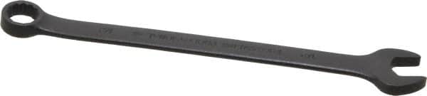 Proto - 1/2" 12 Point Offset Combination Wrench - 15° Offset Angle, 8-7/8" OAL, Steel, Black Finish - Exact Tooling