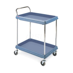 Metro - Carts; Type: Utility ; Load Capacity (Lb.): 300.000 ; Number of Shelves: 2 ; Width (Inch): 21-1/2 ; Length (Inch): 33-3/4 ; Height (Inch): 33-1/4 - Exact Tooling