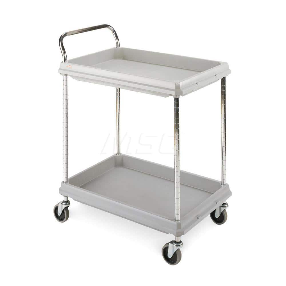 Metro - Carts; Type: Utility ; Load Capacity (Lb.): 300.000 ; Number of Shelves: 2 ; Width (Inch): 27 ; Length (Inch): 39-1/2 ; Height (Inch): 33-1/4 - Exact Tooling