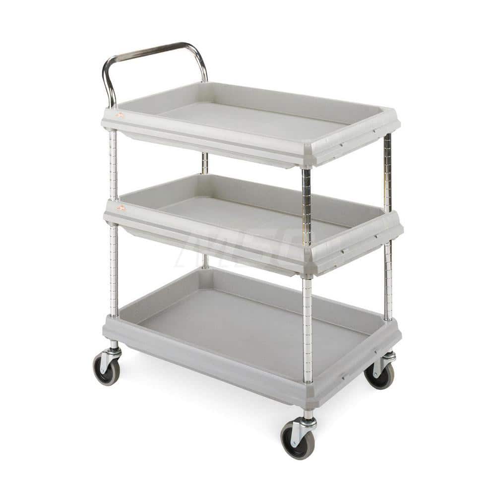 Metro - Carts; Type: Utility ; Load Capacity (Lb.): 400.000 ; Number of Shelves: 3 ; Width (Inch): 27 ; Length (Inch): 39-1/2 ; Height (Inch): 33-1/4 - Exact Tooling