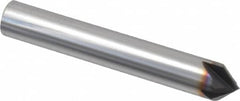 Niagara Cutter - 3/8" Diam 4 Flute Single End Solid Carbide Chamfer Mill - Exact Tooling