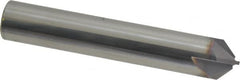Niagara Cutter - 1/2" Diam 4 Flute Single End Solid Carbide Chamfer Mill - Exact Tooling