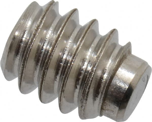 Value Collection - #10-24 UNC, 1/4" OAL, Half Dog Point Set Screw - Grade Austenitic A2 Stainless Steel, 3/32" Key - Exact Tooling