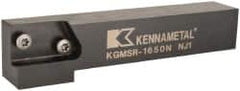 Kennametal - KGMS, Right Hand, Indexable Grooving Tool Holder - 25.4mm Shank Height, 25.4mm Shank Width, 139.9mm OAL - Exact Tooling