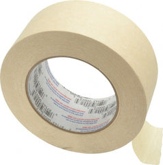 Intertape - 2" Wide x 60 Yd Long Tan Paper Masking Tape - Series PG505, 5.8 mil Thick, 20 In/Lb Tensile Strength - Exact Tooling