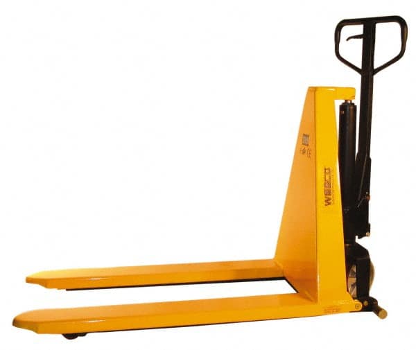 Wesco Industrial Products - 3,000 Lb Capacity Skid Lifter Scissor Lift - 3-1/2" Lift Height, 43" Platform Length x 27" Platform Width - Exact Tooling