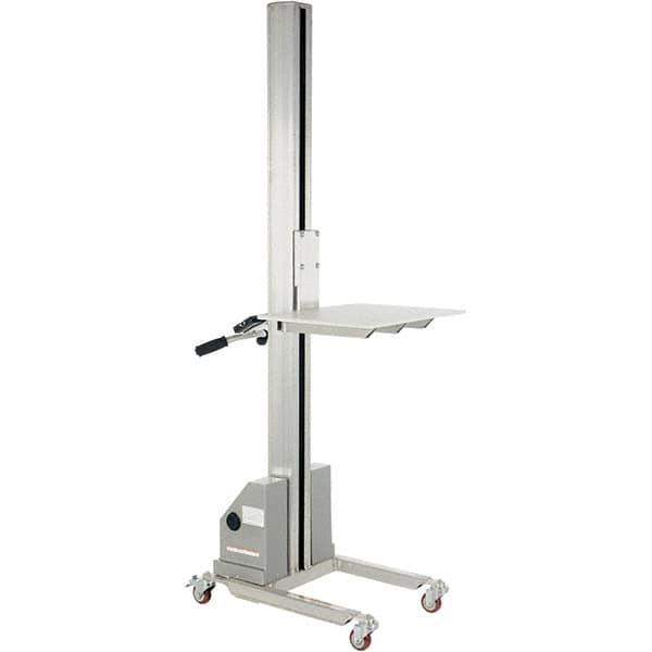 Vestil - 125 Lb Capacity Portable Aluminum Quick Lift Table - 5-1/2" Lift Height, 19" Platform Length x 24" Platform Width - Exact Tooling