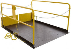 Vestil - 5,000 Lb Capacity Electric Hydraulic Dock Scissor Lift Table - 8" Lift Height, 96" Platform Length x 72" Platform Width - Exact Tooling