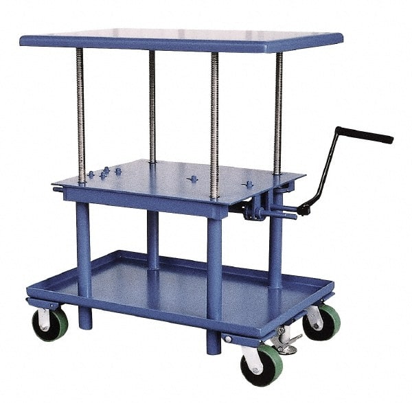 Vestil - 2,000 Lb Capacity Mechanical Lift Table - 28" Lift Height, 42" Platform Length x 30" Platform Width - Exact Tooling