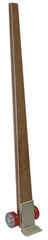 Vestil - 4,250 Lbs. Load Limit 6 Ft. Long Pry Bar Lever Dolly - 7 Inches Wide x 4 Inch Deep Nose, Hardwood Handle, Poly-On-Steel Wheels - Exact Tooling