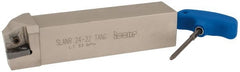 Iscar - SLAN, Right Hand Cut, 1-1/2" Shank Height x 1-1/2" Shank Width, Negative Rake Indexable Turning Toolholder - 7" OAL, LNMX 2210 Insert Compatibility, Series Heliturn - Exact Tooling