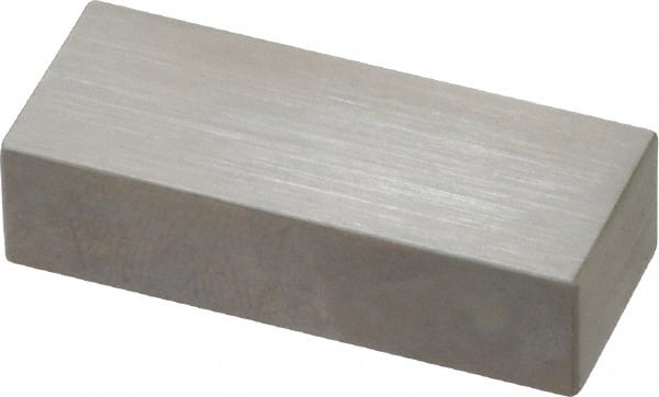Mitutoyo - 0.55" Rectangular Steel Gage Block - Accuracy Grade AS-1, Includes Certificate of Inspection - Exact Tooling
