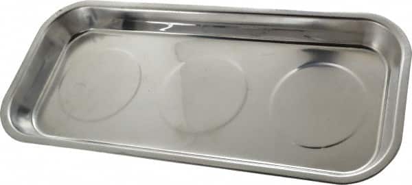 Eclipse - 14-3/16" Long x 6-1/4" Wide Magnetic Tray - Stainless Steel with Rubber-Coated Ferrite - Exact Tooling