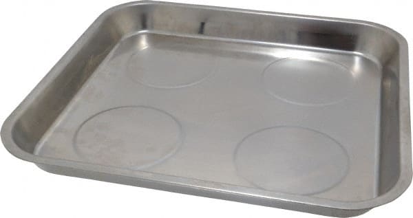 Eclipse - 11-1/2" Long x 10-11/16" Wide Magnetic Tray - Stainless Steel with Rubber-Coated Ferrite - Exact Tooling