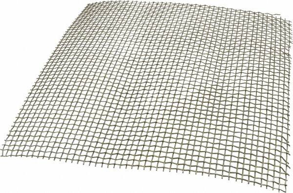 Value Collection - 18 Gage, 0.047 Inch Wire Diameter, 4 x 4 Mesh per Linear Inch, Stainless Steel, Wire Cloth - 0.203 Inch Opening Width, 12 Inch Wide x 12 Inch Stock Length - Exact Tooling