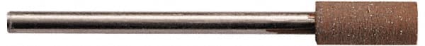 Made in USA - 3/4" Head Diam x 1/2" Head Thickness Diamond (Abrasive) Grinding Pin - 1/4" Shank Diam x 1-3/4" Shank Length - Exact Tooling