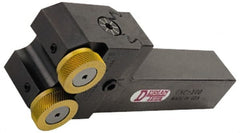 Dorian Tool - Neutral Cut, Diamond & Straight, 3/4" Wide 3/4" High x 3-1/2" Long Square Shank, Up-To-Shoulder Bump Knurlers - 2 Knurls Required (Included), 1" Diam x 1/4" Wide Face, Modular, Series SW - Exact Tooling
