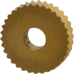 Dorian Tool - 1" Diam, 90° Tooth Angle, 12 TPI, Standard (Shape), Form Type Cobalt Left-Hand Diagonal Knurl Wheel - Exact Tooling