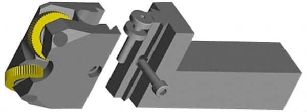 Dorian Tool - 3-1/4 Inch Long x 3/4 Inch Wide x 2 Inch High Knurl Holder Shank - Modular, Square Shank, Bump Knurler, Straddle Knurler - Exact Tooling