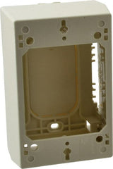 Wiremold - 4-3/4 Inch Long x 3 Inch Wide x 1-3/4 Inch High, Rectangular Raceway Box - Ivory, For Use with Wiremold 2300 Series Raceways - Exact Tooling