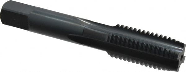 OSG - 3/4-10 UNC 4 Flute Nitride/Oxide Finish High Speed Steel Straight Flute Standard Hand Tap - Plug, Right Hand Thread, 4-1/4" OAL, 2" Thread Length, H3 Limit, Oversize - Exact Tooling
