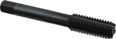 OSG - 1/2-13 UNC 2B 4 Flute Nitride/Oxide Finish High Speed Steel Straight Flute Standard Hand Tap - Bottoming, Right Hand Thread, 3-3/8" OAL, 1-21/32" Thread Length, H5 Limit, Oversize - Exact Tooling