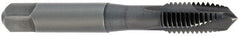 Cleveland - 7/16-14, 3 Flute, Oxide Finish, High Speed Steel Spiral Point Tap - Plug Chamfer, Right Hand Thread, 2B Class of Fit, Series 1011BO - Exact Tooling