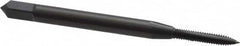 OSG - #2-56 UNC, 2 Flute, Oxide Finish, High Speed Steel Spiral Point Tap - Plug Chamfer, Right Hand Thread, 1-3/4" OAL, 7/16" Thread Length, 0.141" Shank Diam, 2B Class of Fit, Series 105 - Exact Tooling