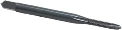 OSG - #2-56 UNC, 2 Flute, Oxide Finish, High Speed Steel Spiral Point Tap - Plug Chamfer, Right Hand Thread, 1-3/4" OAL, 7/16" Thread Length, 0.141" Shank Diam, Series 105 - Exact Tooling