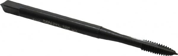 OSG - #5-40 UNC, 2 Flute, Oxide Finish, High Speed Steel Spiral Point Tap - Plug Chamfer, Right Hand Thread, 1-15/16" OAL, 5/8" Thread Length, 0.141" Shank Diam, 2B/3B Class of Fit, Series 105 - Exact Tooling