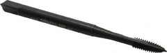 OSG - #5-40 UNC, 2 Flute, Oxide Finish, High Speed Steel Spiral Point Tap - Plug Chamfer, Right Hand Thread, 1-15/16" OAL, 5/8" Thread Length, 0.141" Shank Diam, 2B/3B Class of Fit, Series 105 - Exact Tooling