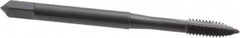 OSG - #8-32 UNC, 2 Flute, Oxide Finish, High Speed Steel Spiral Point Tap - Plug Chamfer, Right Hand Thread, 2-1/8" OAL, 3/4" Thread Length, 0.168" Shank Diam, 3B Class of Fit, Series 105 - Exact Tooling