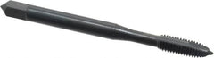 OSG - #10-32 UNF, 2 Flute, Oxide Finish, High Speed Steel Spiral Point Tap - Plug Chamfer, Right Hand Thread, 2-3/8" OAL, 7/8" Thread Length, 0.194" Shank Diam, 2B Class of Fit, Series 105 - Exact Tooling