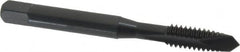 OSG - 1/4-20 UNC, 2 Flute, Oxide Finish, High Speed Steel Spiral Point Tap - Plug Chamfer, Right Hand Thread, 2-1/2" OAL, 1" Thread Length, 0.255" Shank Diam, Series 105 - Exact Tooling