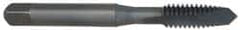 OSG - 1/4-20 UNC, 2 Flute, Oxide Finish, High Speed Steel Spiral Point Tap - Plug Chamfer, Right Hand Thread, 2-1/2" OAL, 1" Thread Length, 0.255" Shank Diam, 3B Class of Fit, Series 105 - Exact Tooling
