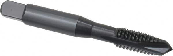 OSG - 3/8-16 UNC, 3 Flute, Oxide Finish, High Speed Steel Spiral Point Tap - Plug Chamfer, Right Hand Thread, 2-15/16" OAL, 1-1/4" Thread Length, 0.381" Shank Diam, 3B Class of Fit, Series 105 - Exact Tooling
