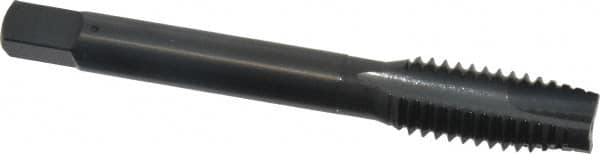 OSG - 7/16-14 UNC, 3 Flute, Oxide Finish, High Speed Steel Spiral Point Tap - Plug Chamfer, Right Hand Thread, 3-5/32" OAL, 1-7/16" Thread Length, 0.323" Shank Diam, Series 105 - Exact Tooling