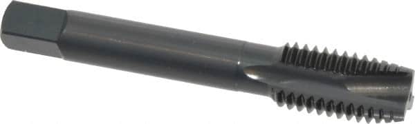 OSG - 5/8-11 UNC, 3 Flute, Oxide Finish, High Speed Steel Spiral Point Tap - Plug Chamfer, Right Hand Thread, 3-13/16" OAL, 1-13/16" Thread Length, 0.48" Shank Diam, 3B Class of Fit, Series 105 - Exact Tooling