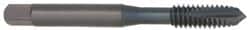 OSG - #4-40 UNC, 2 Flute, Bright Finish, High Speed Steel Spiral Point Tap - Plug Chamfer, Right Hand Thread, 1-7/8" OAL, 9/16" Thread Length, 0.141" Shank Diam, 2B/3B Class of Fit, Series 105A - Exact Tooling