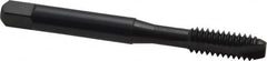 OSG - 1/4-20 UNC, 2 Flute, Oxide Finish, High Speed Steel Spiral Point Tap - Bottoming Chamfer, Right Hand Thread, 2-1/2" OAL, 1" Thread Length, 0.255" Shank Diam, 3B Class of Fit, Series 105B - Exact Tooling