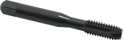 OSG - 5/16-18 UNC, 2 Flute, Oxide Finish, High Speed Steel Spiral Point Tap - Bottoming Chamfer, Right Hand Thread, 2-23/32" OAL, 1-1/8" Thread Length, 0.318" Shank Diam, 3B Class of Fit, Series 105B - Exact Tooling