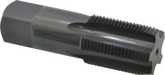OSG - 3/4-14 NPS Thread, 5 Flute Standard Pipe Tap - 3-1/4" OAL, 1-3/8" Thread Length, 29/32" Shank Diam, Oxide Finish, High Speed Steel - Exact Tooling