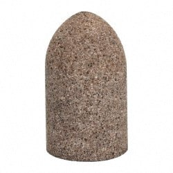 Grier Abrasives - Type 16, 1-1/2" Max Diam, 2-1/2" Head Thickness, 24 Grit Cone - Aluminum Oxide, Very Coarse Grade, 5/8-11 Shank Thread - Exact Tooling