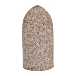 Grier Abrasives - Type 16, 1-1/2" Max Diam, 3" Head Thickness, 16 Grit Cone - Aluminum Oxide, Very Coarse Grade, 5/8-11 Shank Thread - Exact Tooling